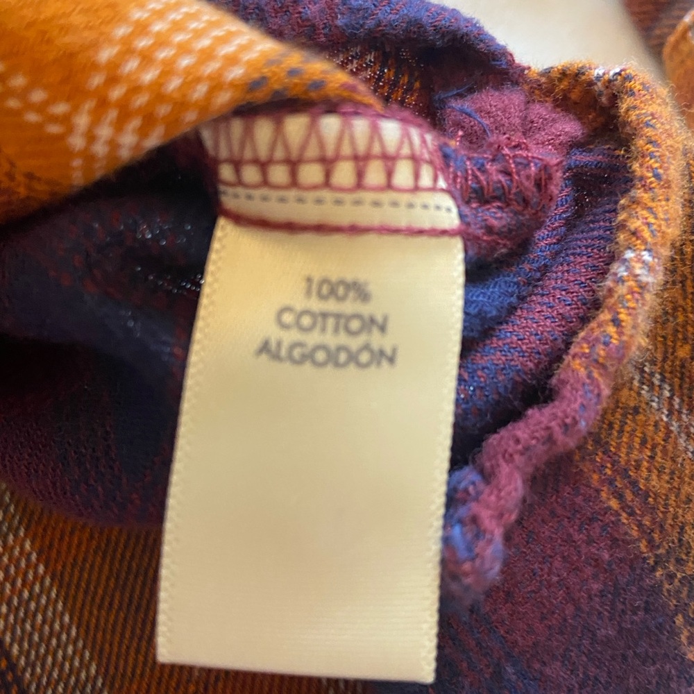 BKE Plaid Boyfriend Button Up Shirt Size XS - Picture 10 of 15